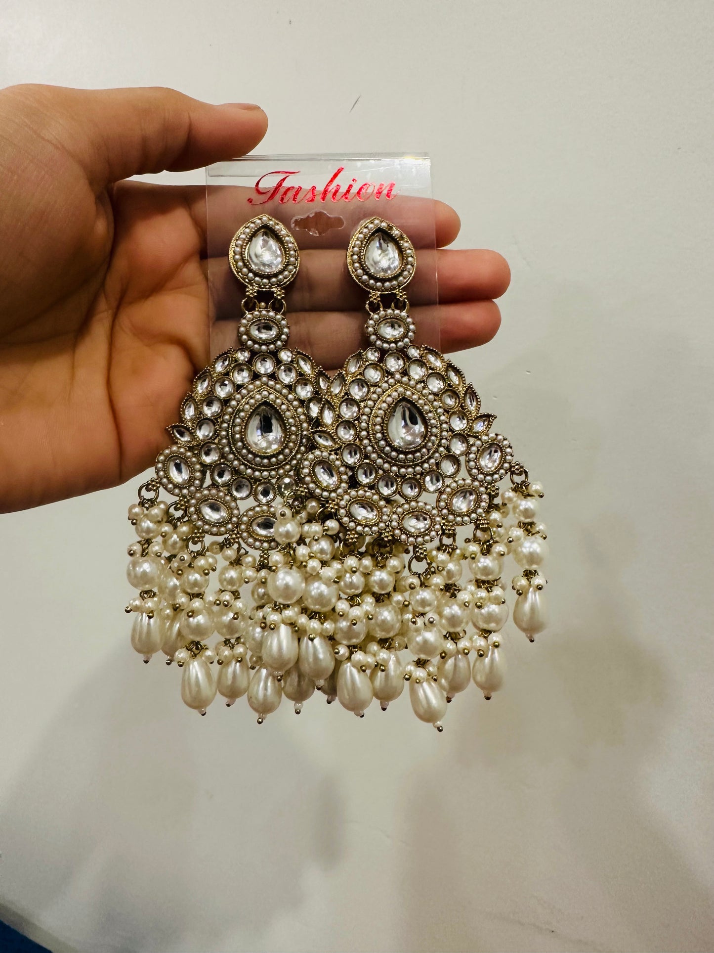Neha- white earings