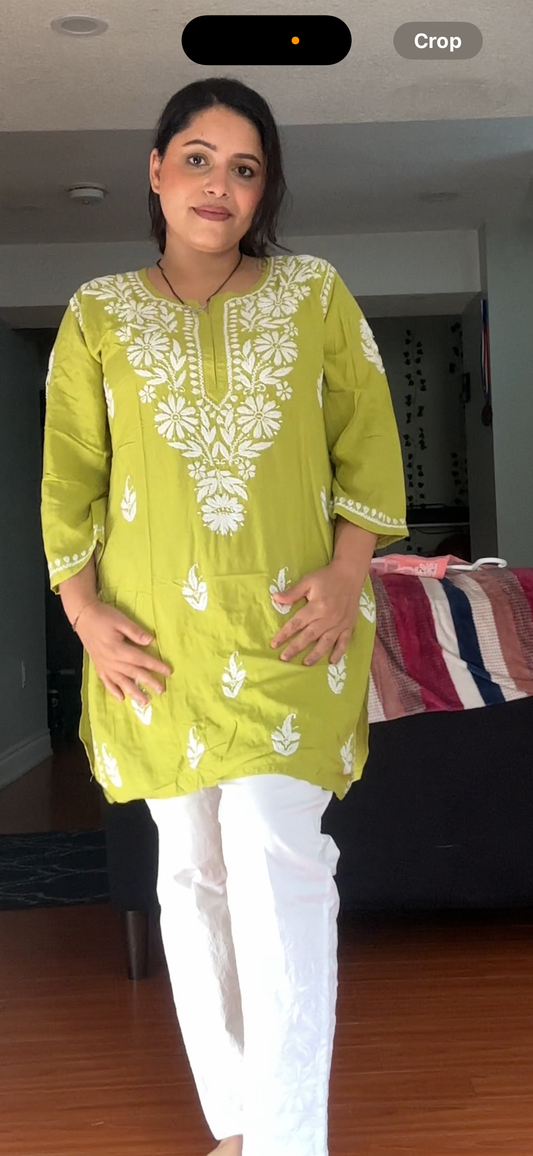 Mul cotton lucknow kurti