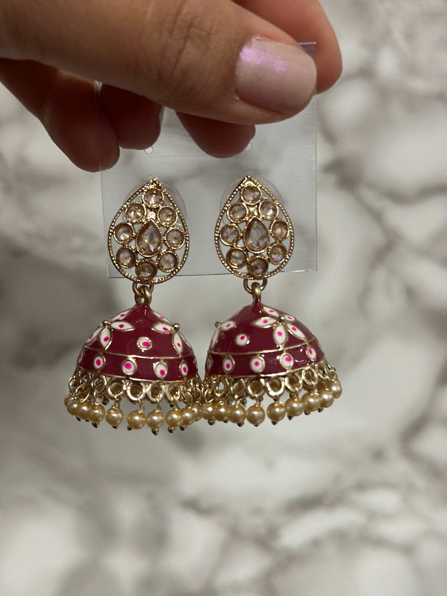 Meena drop jhumki