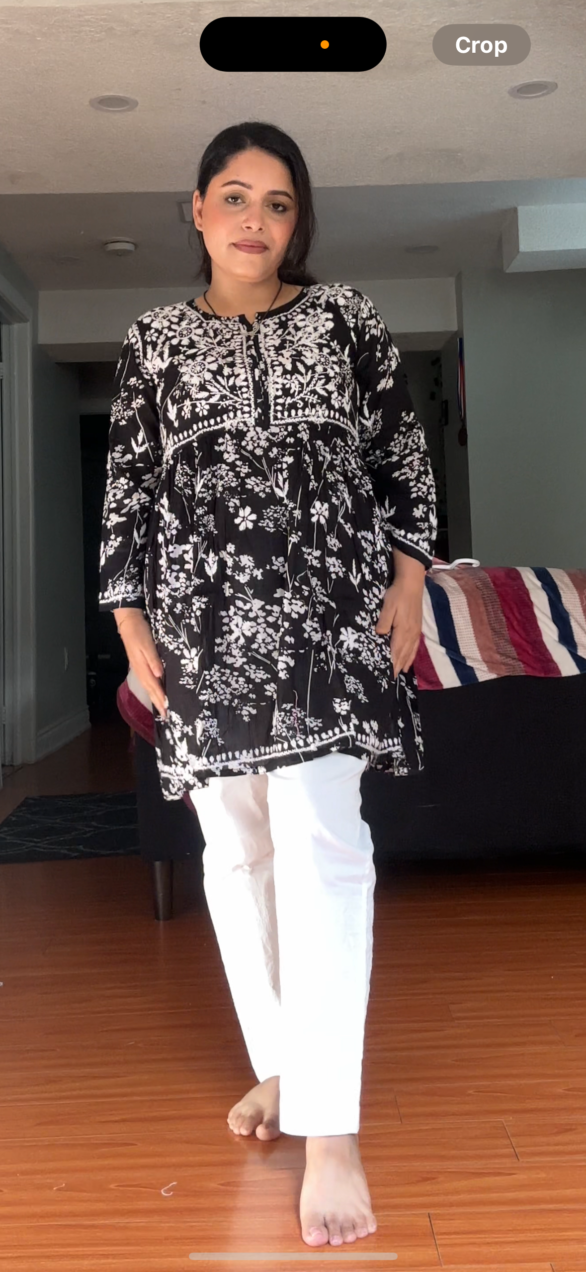Cotton peplum to