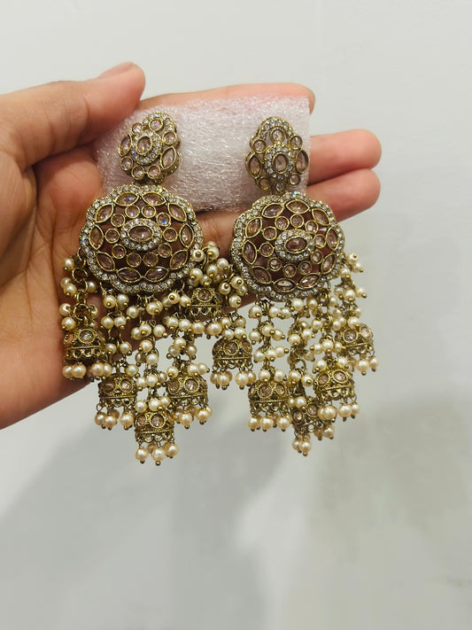 Navya polki - Gold earings