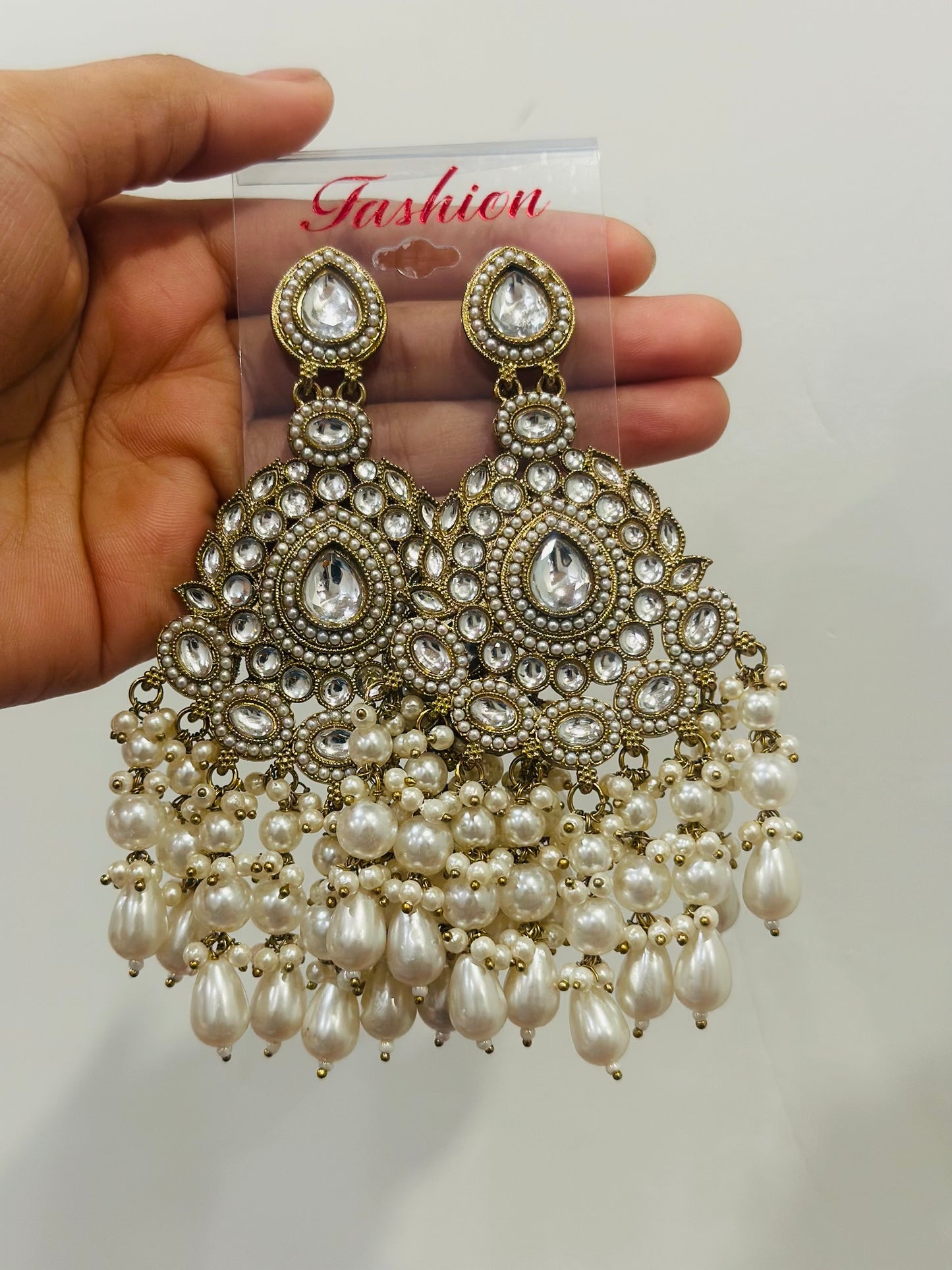 Neha- white earings