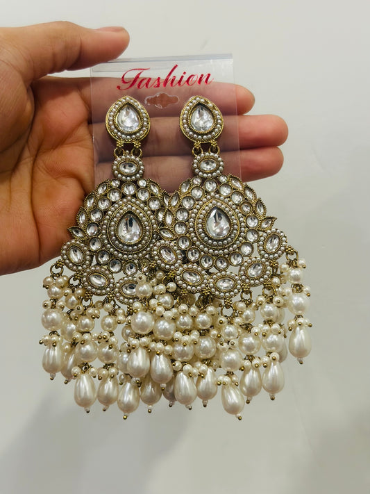 Neha- white earings