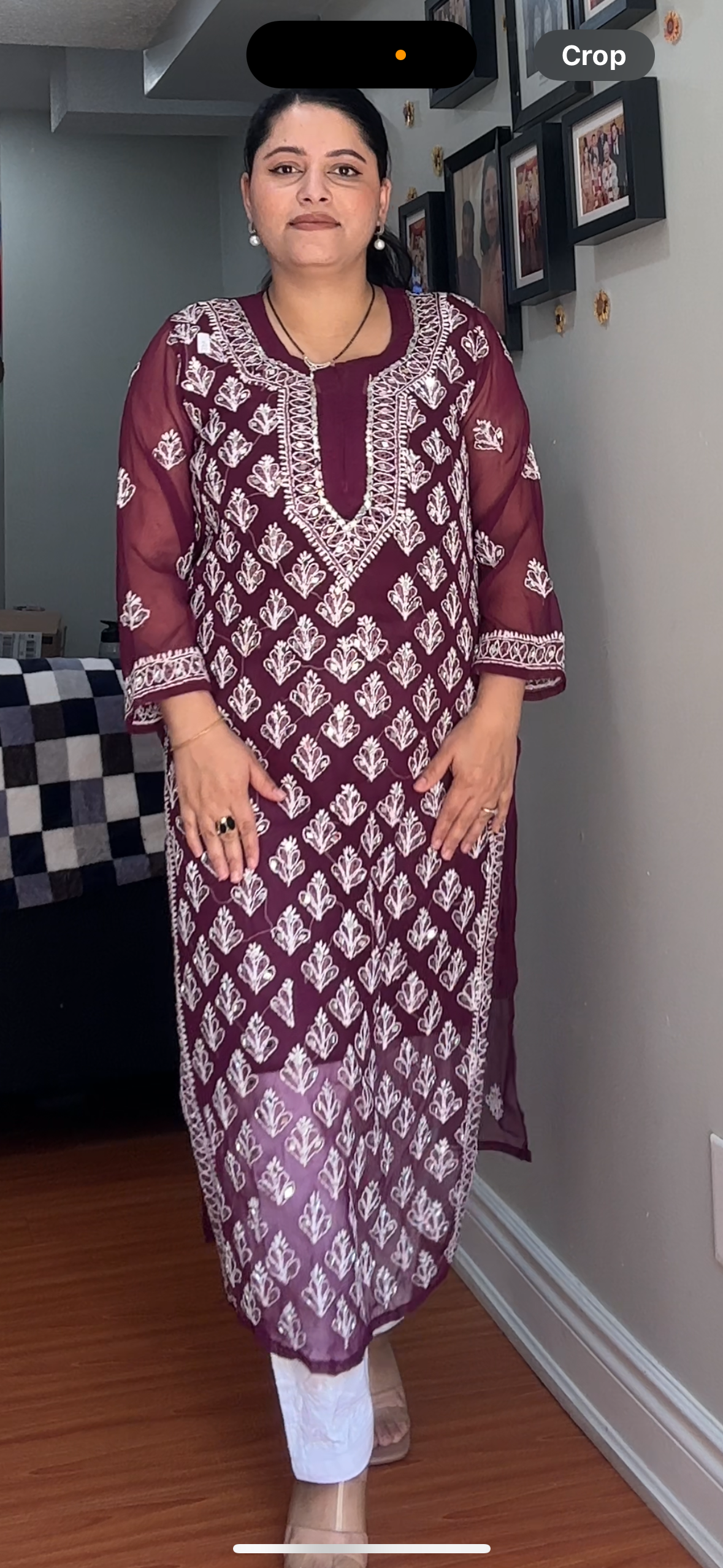 Full heavy embroided kurti