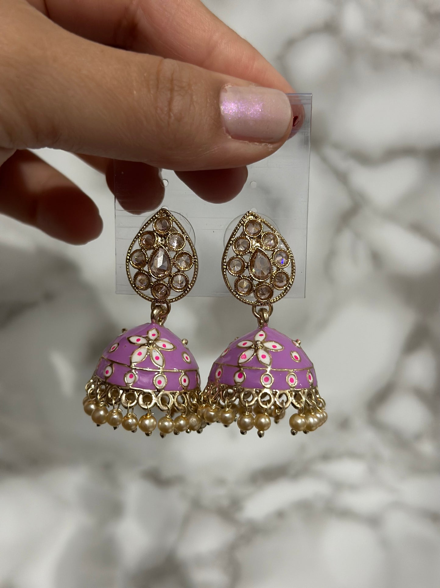 Meena drop jhumki