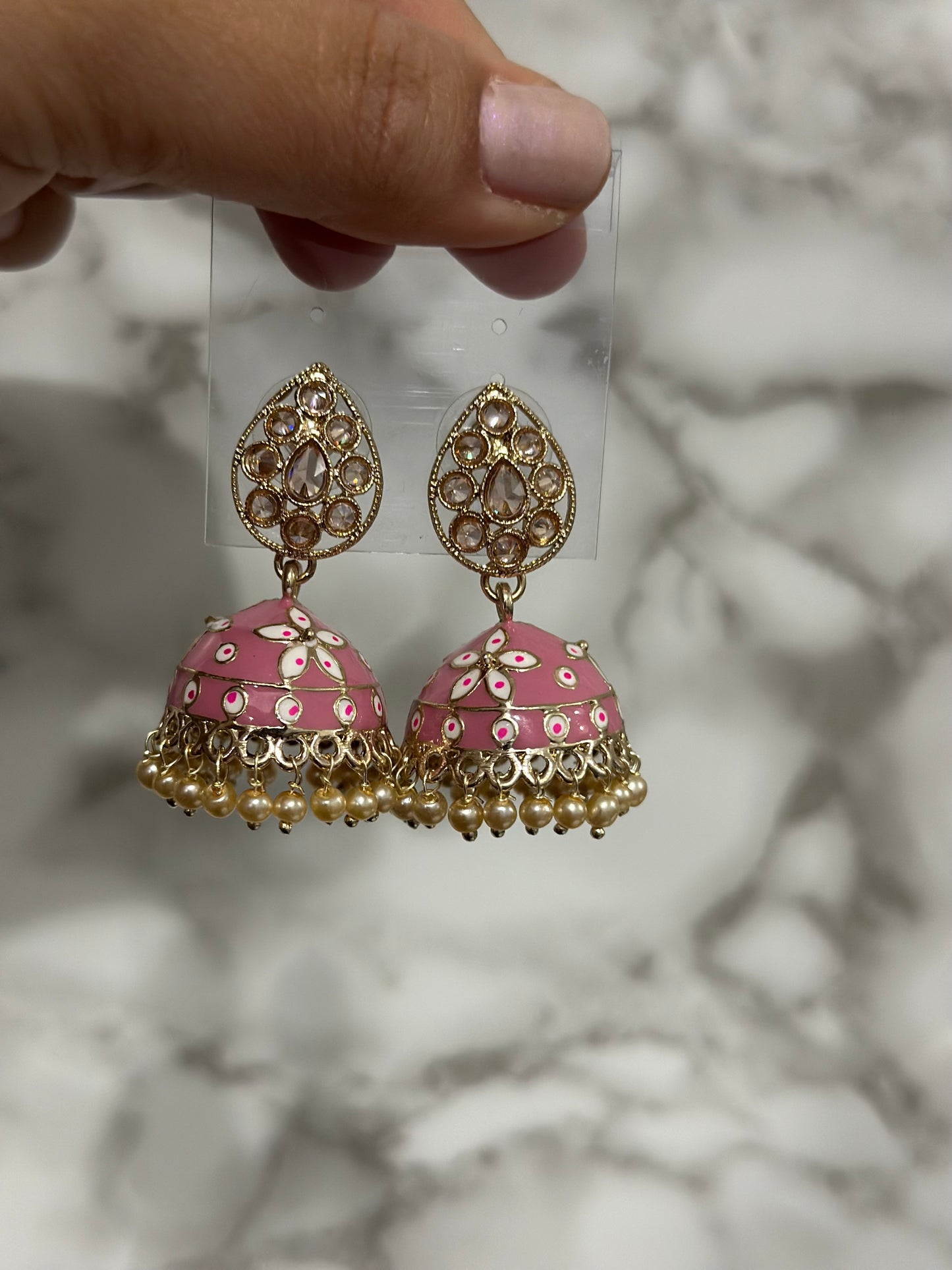 Meena drop jhumki