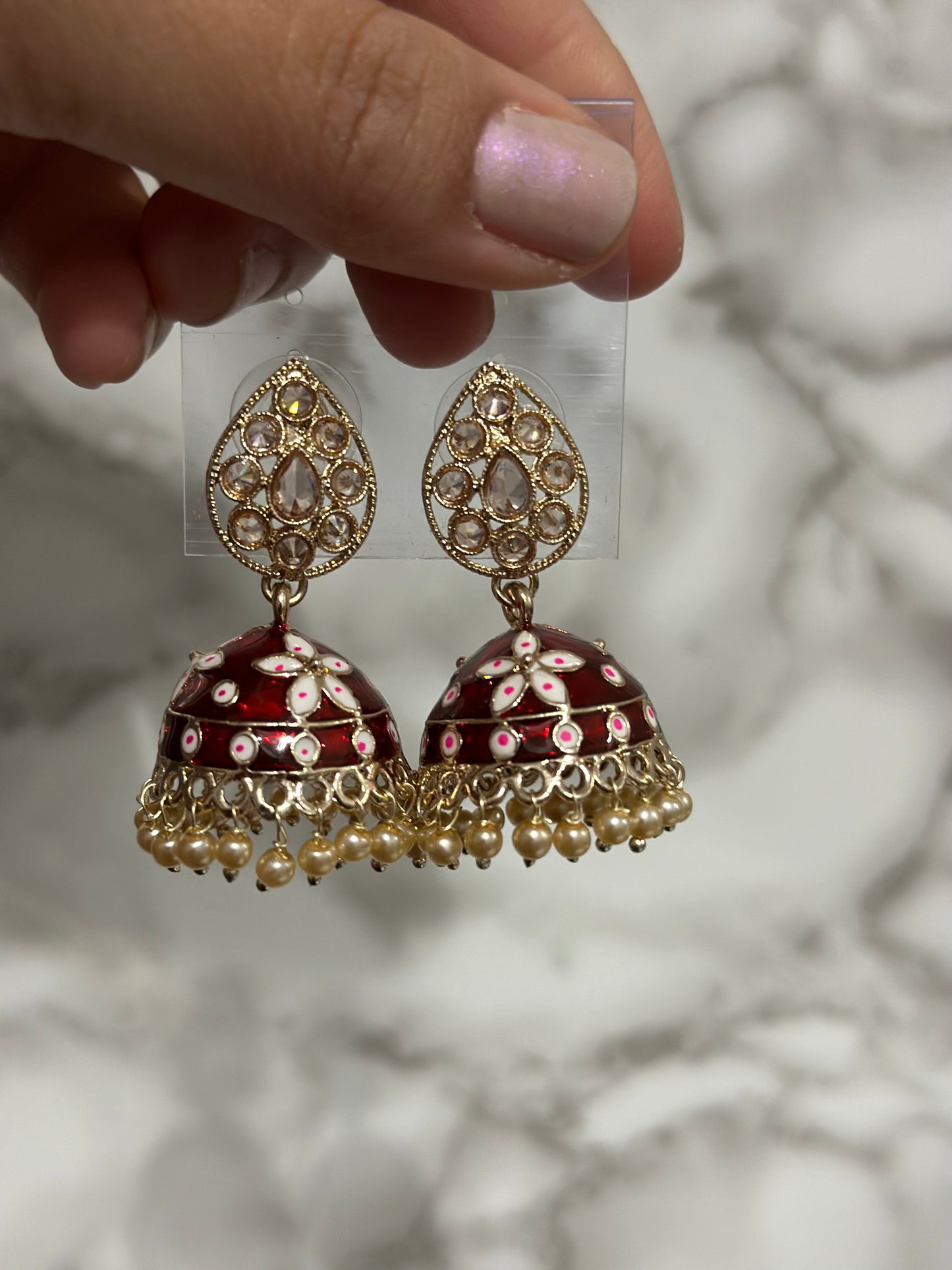 Meena drop jhumki