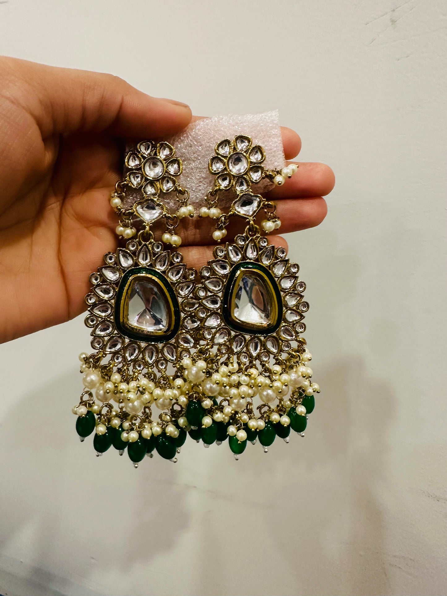 Rani- kundan earings