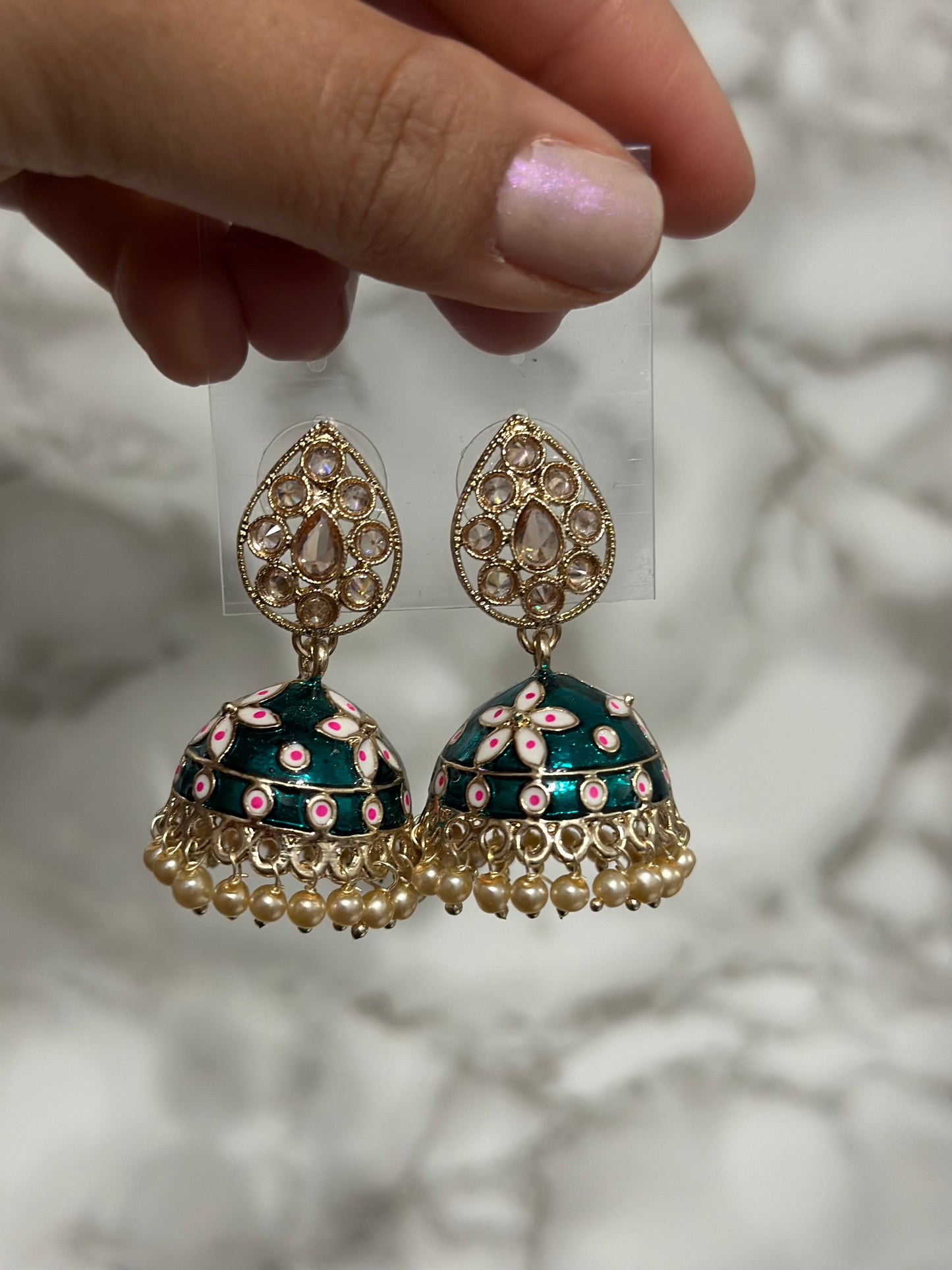 Meena drop jhumki