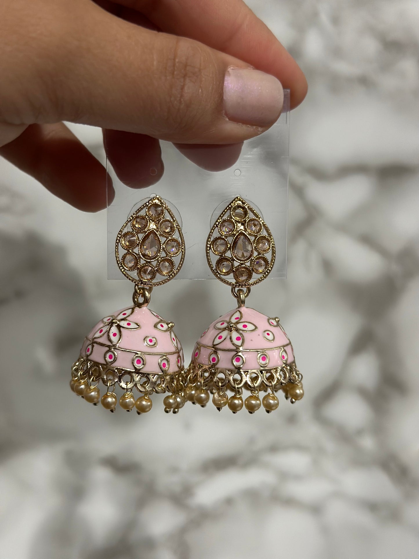 Meena drop jhumki